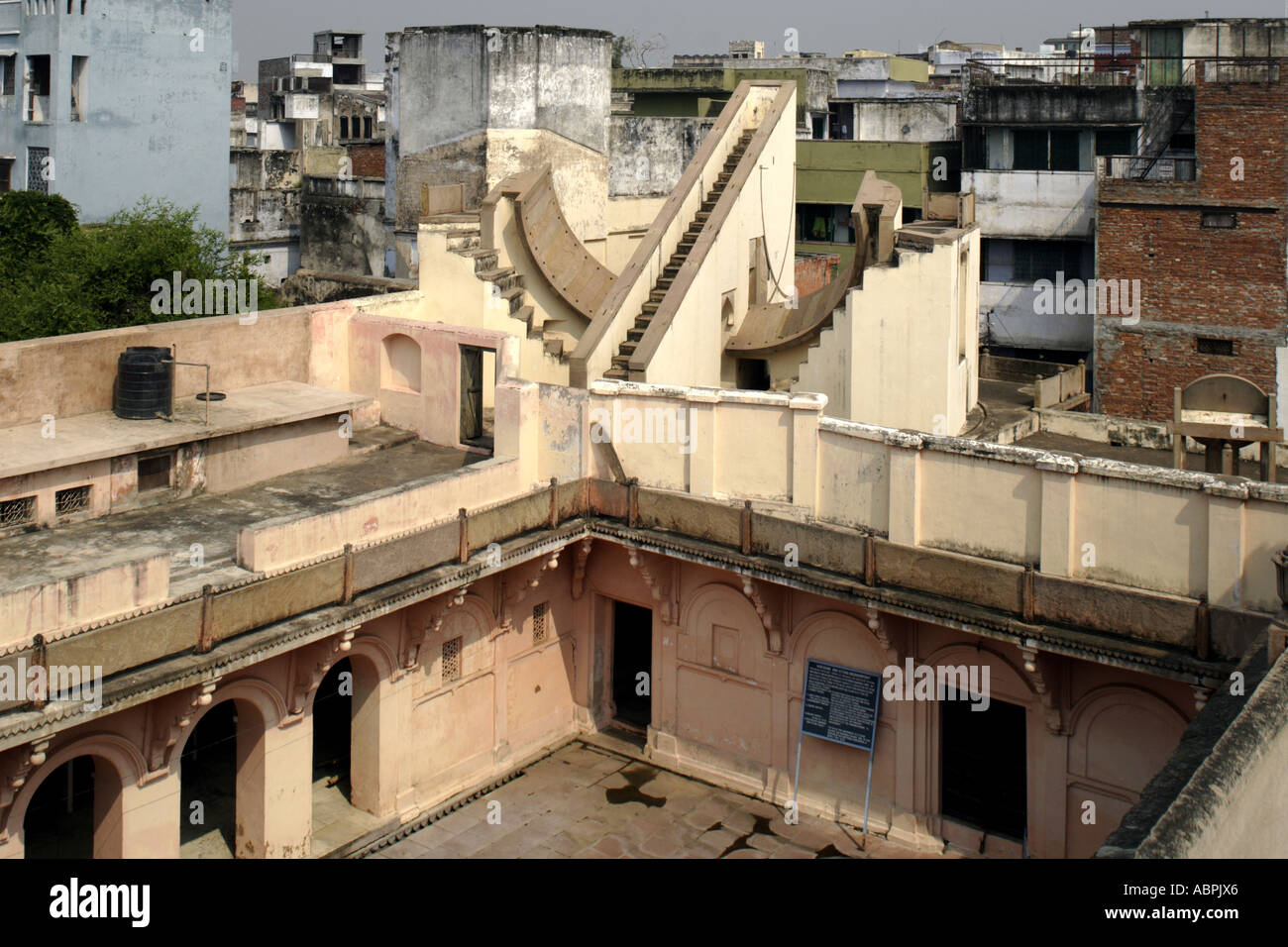 Jantar Mantar Mansingh astronomische Observatorium Varanasi Uttar Pradesh Indien Stockfoto