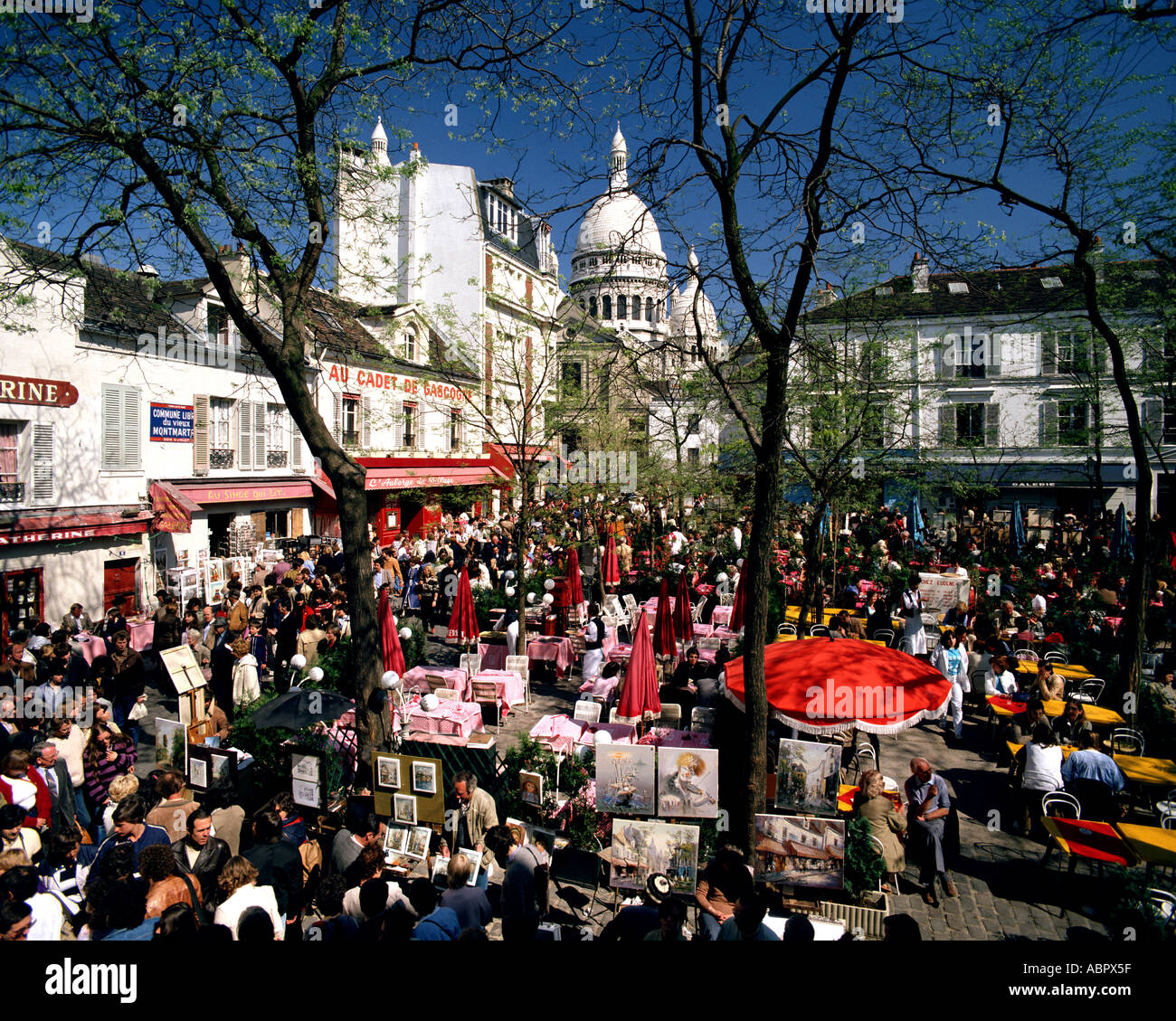 FR - PARIS: Place du Tertre Stockfoto
