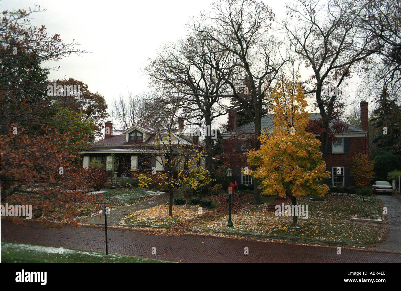 Häuser in Chicago USA Stockfoto