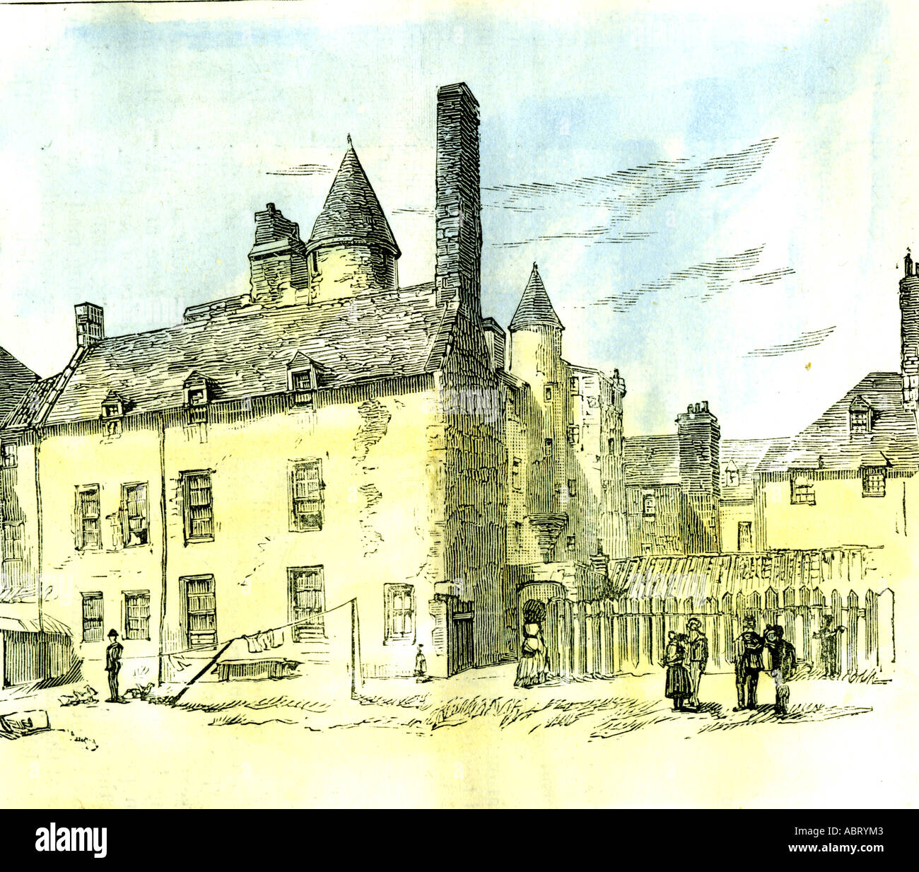 Aberdeen UK Gast Zeile keine 45 1885 Vereinigtes Königreich Stockfoto