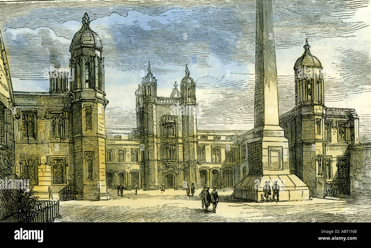 Aberdeen Marichal College äußere des th 1885 Vereinigtes Königreich Stockfoto