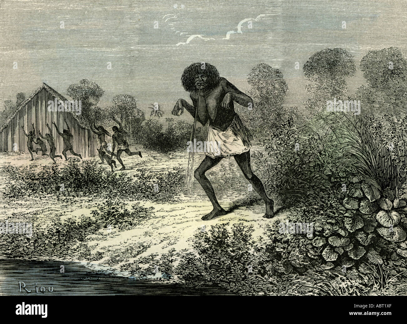 Heimsuchungen Sie 1869 l Exorcisme Peru Stockfoto