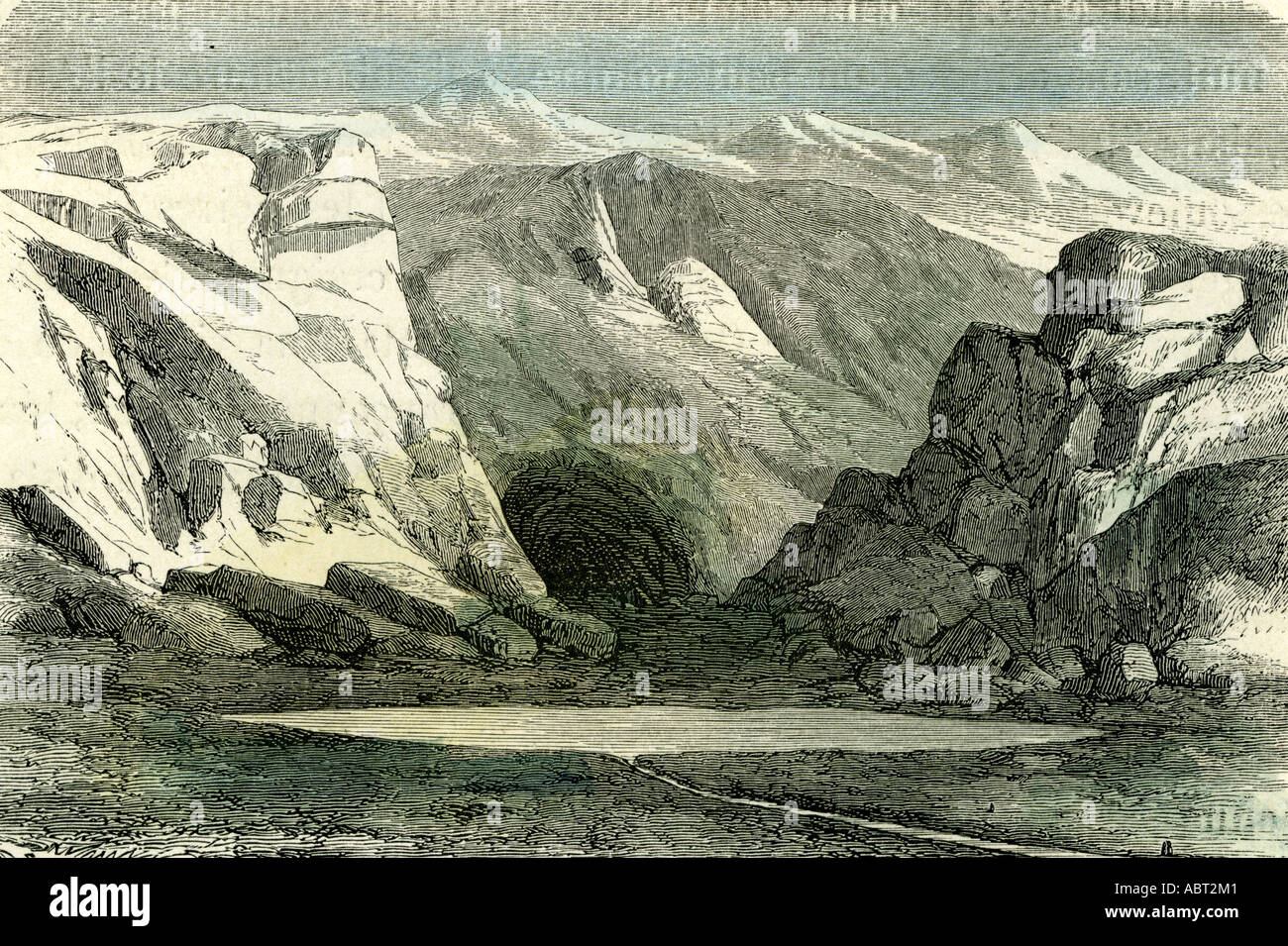 Apurimac Flusses Quelle 1869 Peru Stockfoto