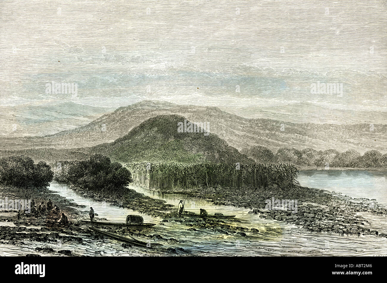 Apurimac Flusses 1869 Peru Stockfoto