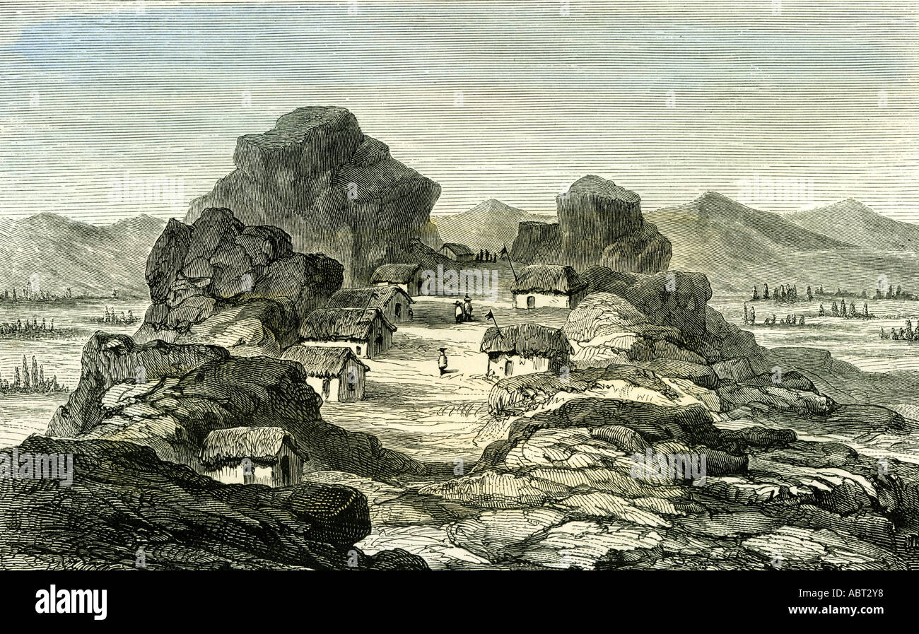 Sachaca Dorf 1869 Hameau Peru Stockfoto