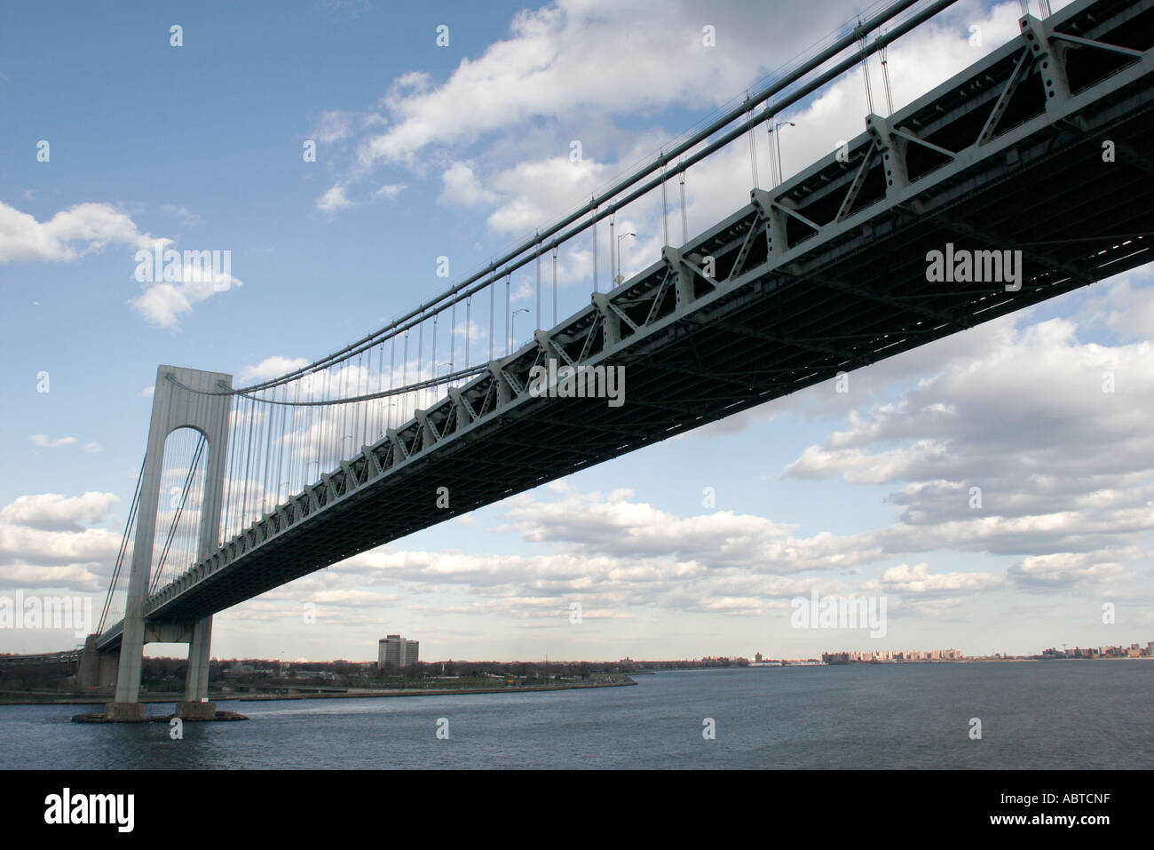 New York City, NY NYC, Upper, New York, Bay, Verrazano Narrows Bridge, verbindet Brooklyn mit Staten Island, NY060405183 Stockfoto