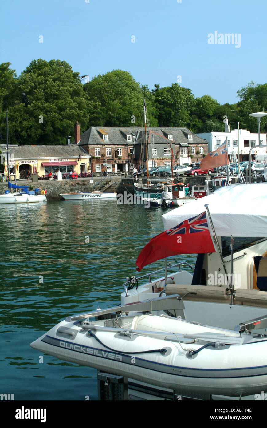 Inneren Hafenbereich in Padstow, Cornwall Stockfoto