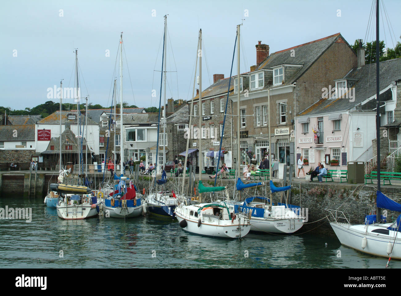 Inneren Hafenbereich in Padstow, Cornwall Stockfoto