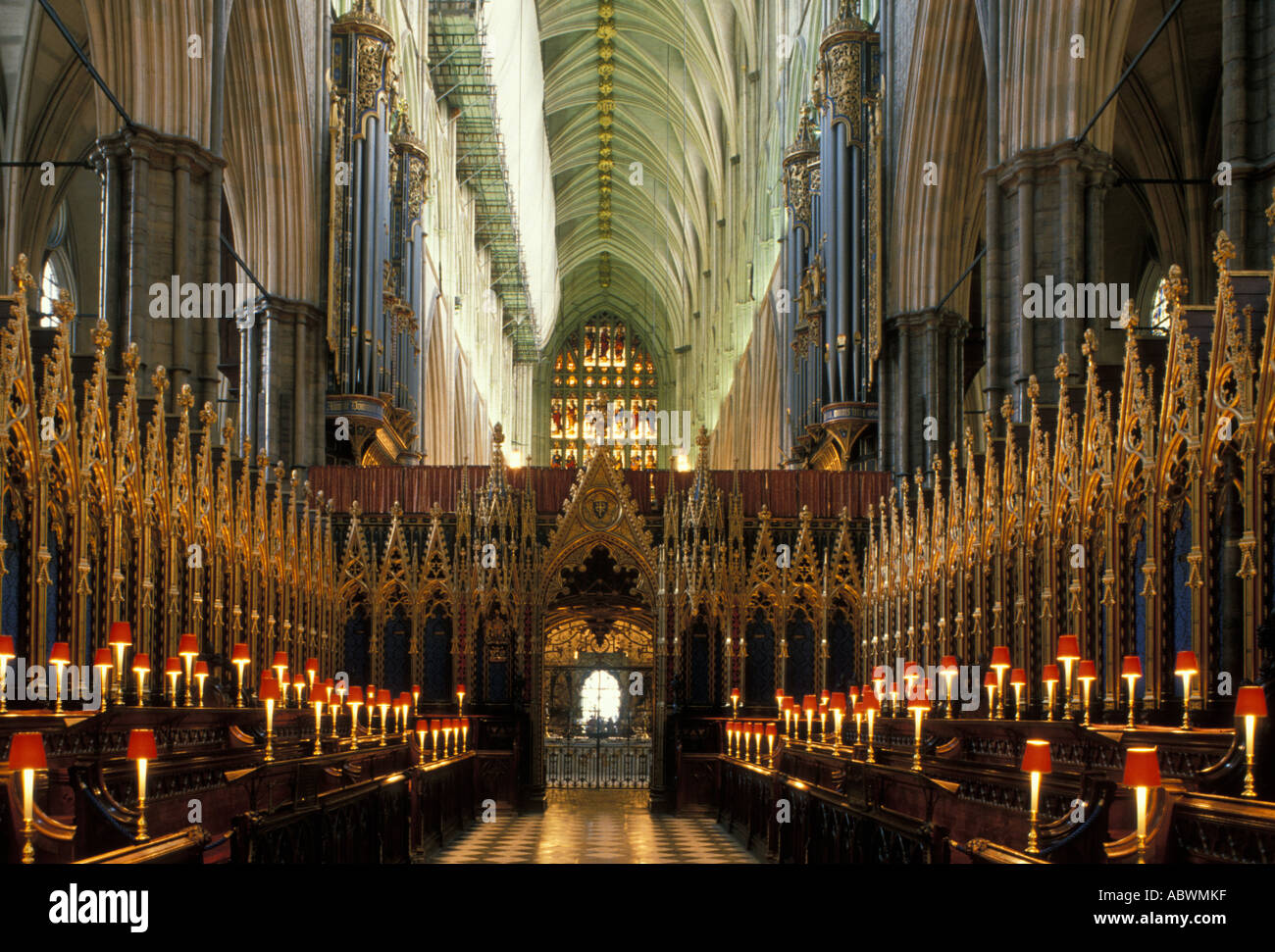 Der Chor, der Westminster Abbey, London, England, Großbritannien Stockfoto