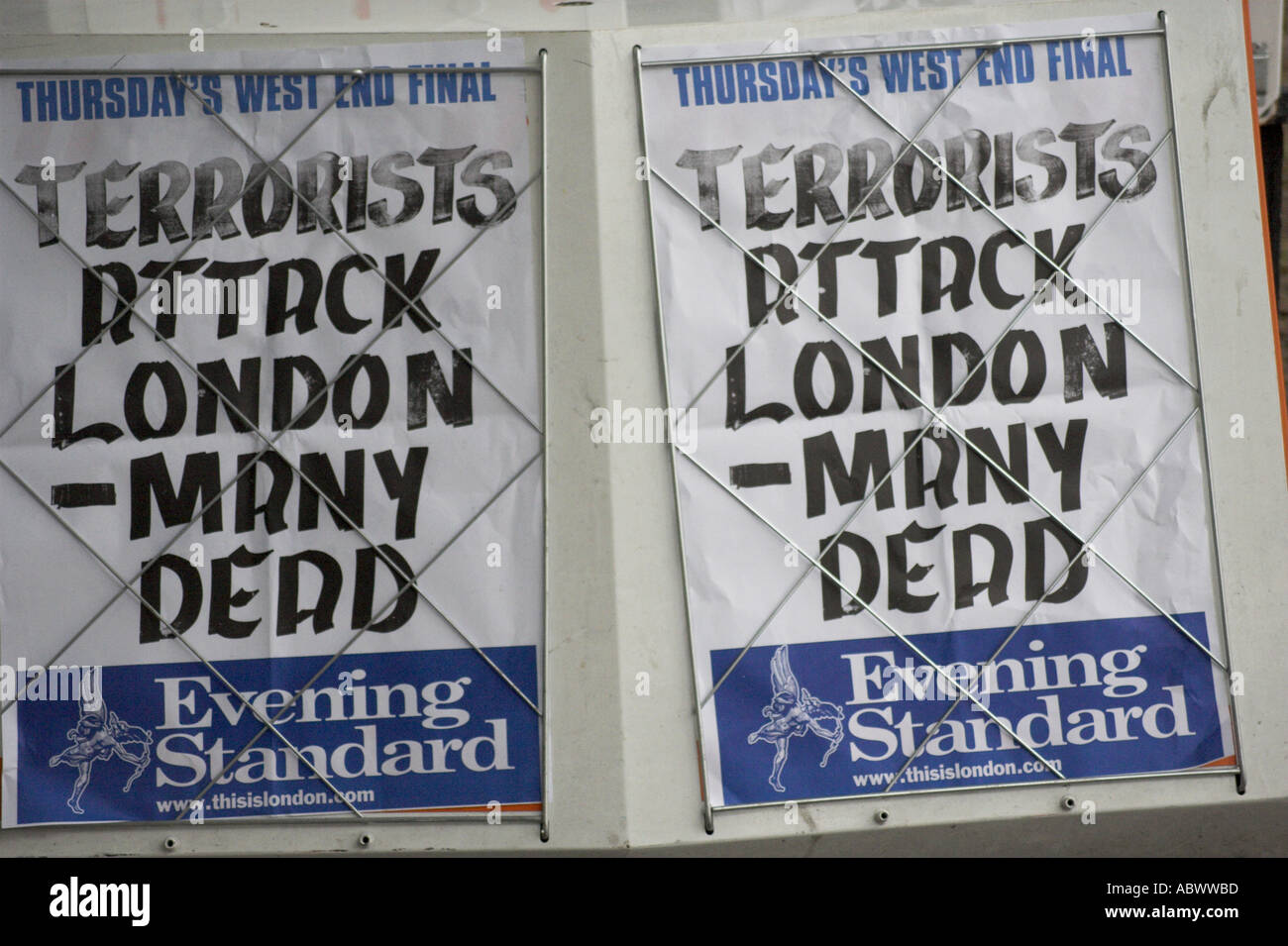 7. Juli 2005 Terroristen Selbstmordanschlag in London England UK Stockfoto