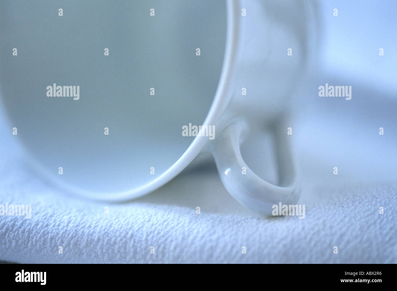 Kaffee-Obertasse hautnah Stockfoto