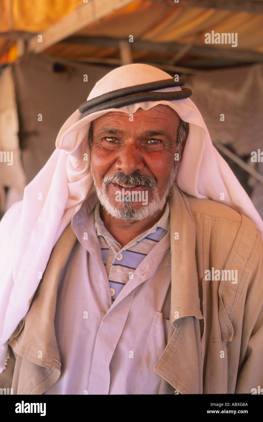 Jordan Petra Beduin Mann Stockfoto