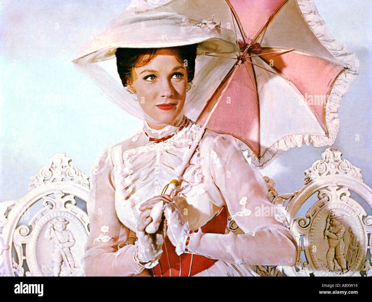 MARY POPPINS 1964 Disneyfilm mit Julie Andrews Stockfoto