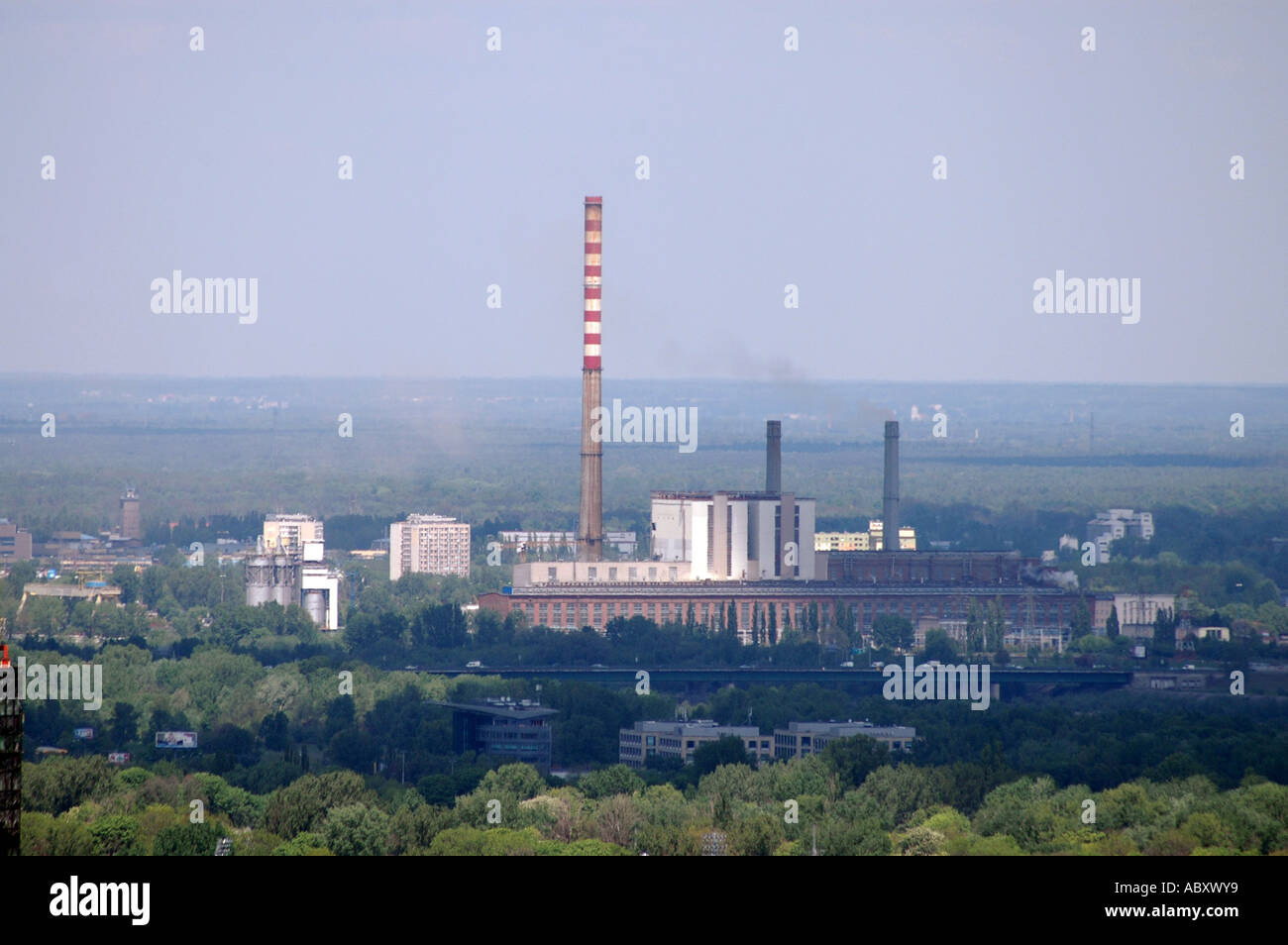 Thermo-elektrische Kraftwerk ZERAN in Warschau Polen Stockfoto