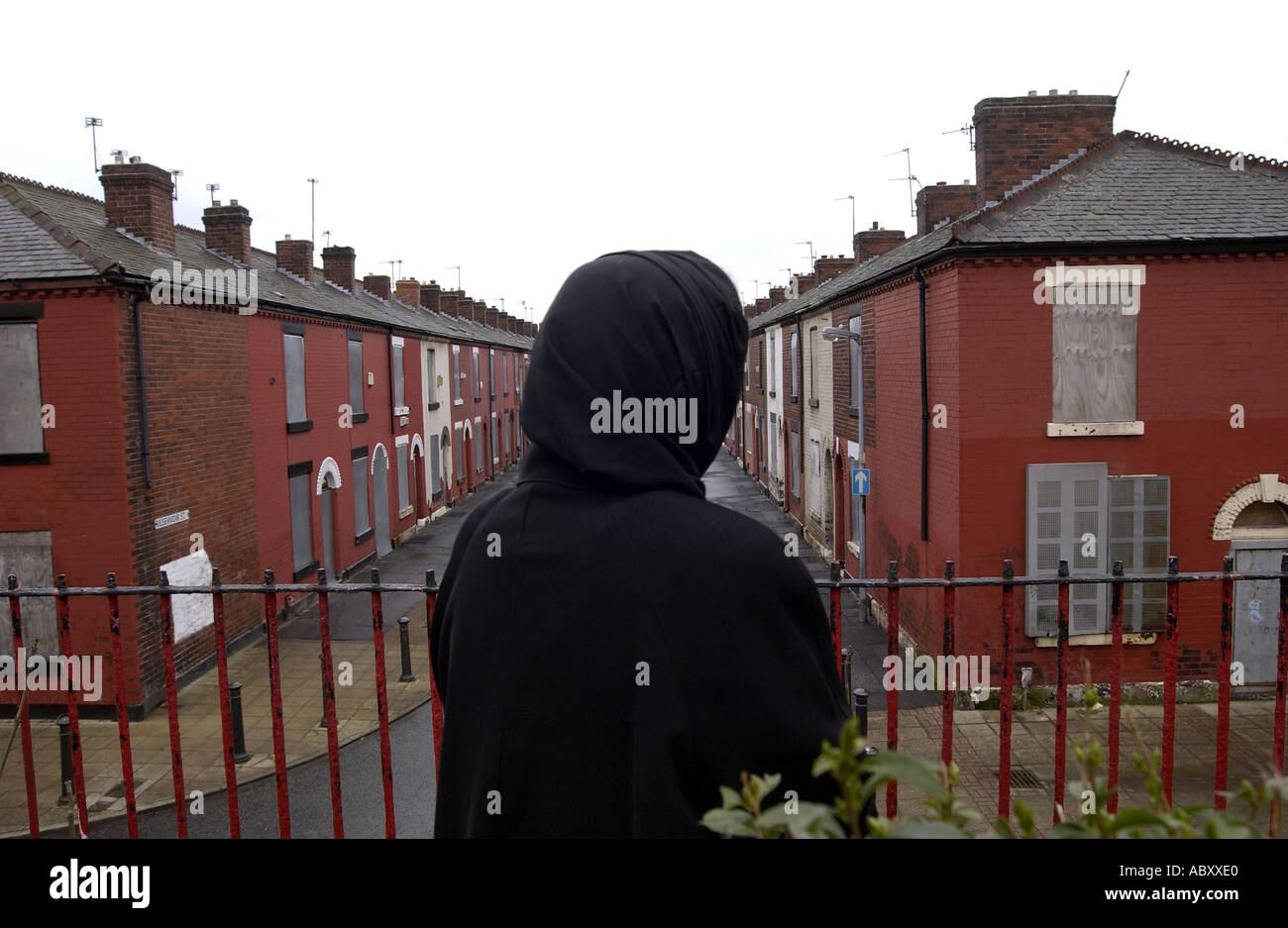 Fotografieren von HOWARD BARLOW ein illegaler Einwanderer in SALFORD Manchester UK Stockfoto