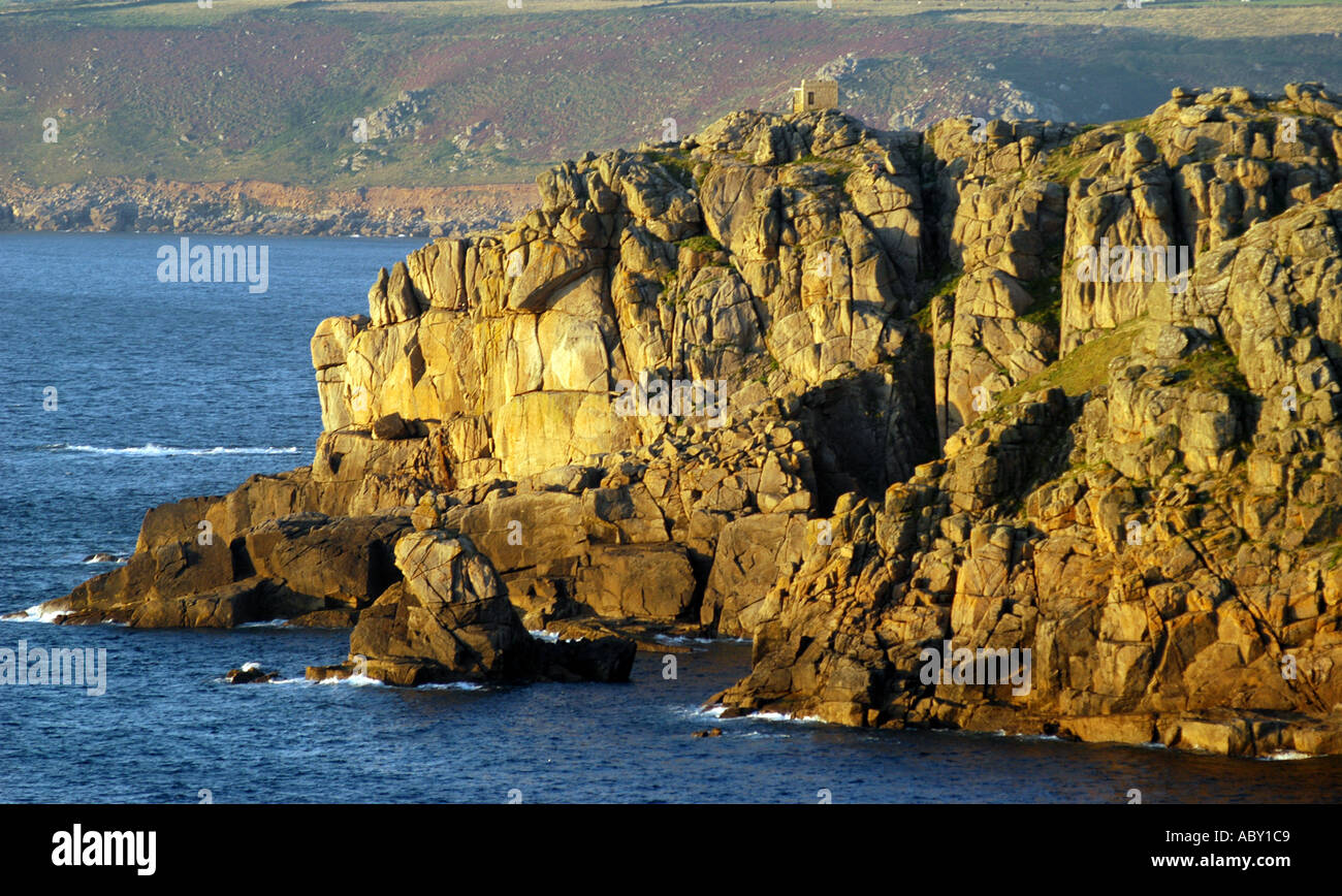 Pedn Männer du Sennen Cove Cornwall UK Stockfoto