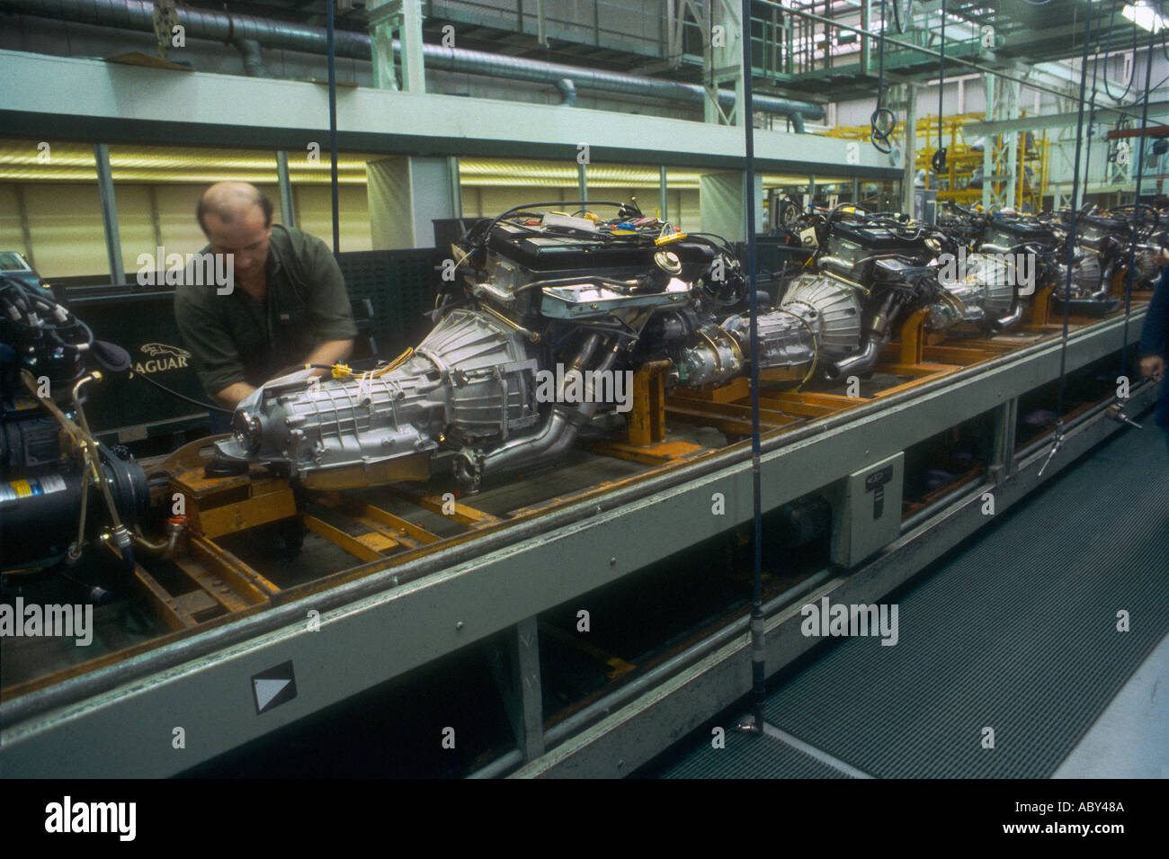 Jaguar Browns Lane Fabrik Stockfoto