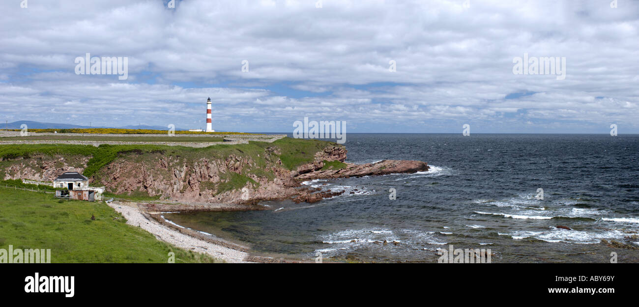 Tarbat Ness Leuchtturm am Fischereidorf Easter Ross Stockfoto