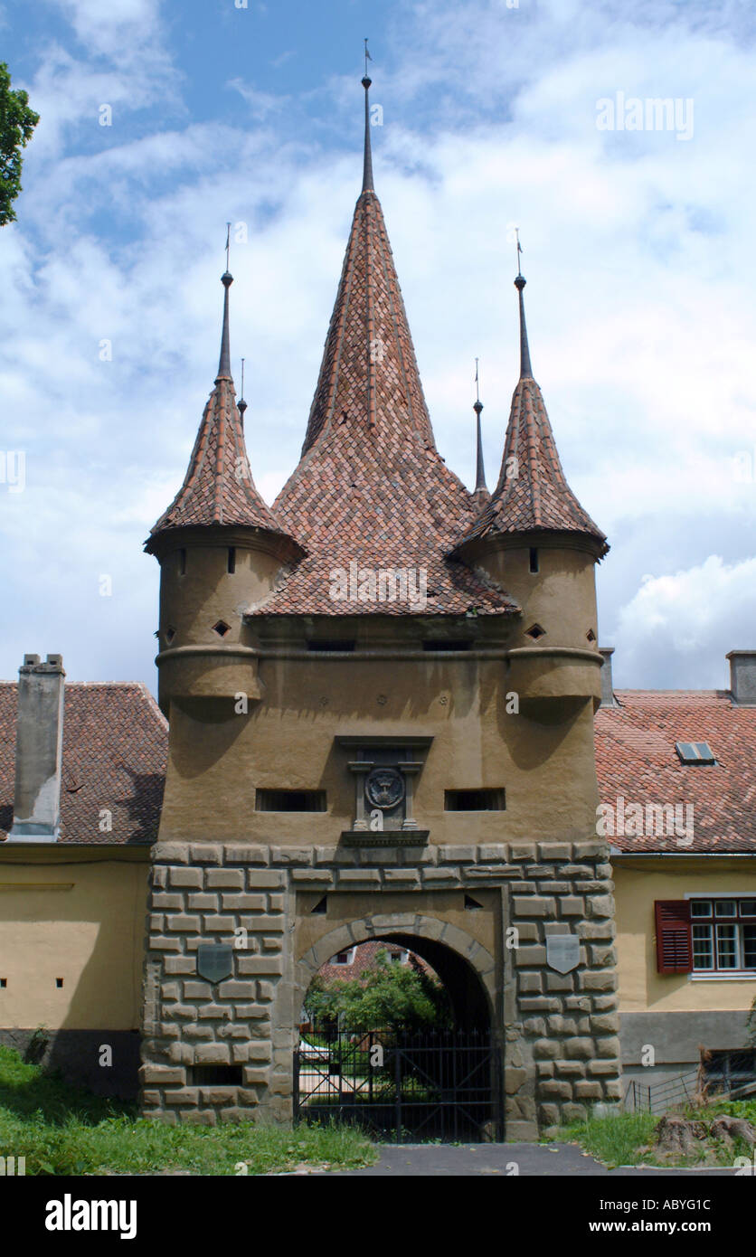 Mittelalterliche Gebäude von Brasov Altstadt, Siebenbürgen Rumänien Osteuropa EU UE Stockfoto