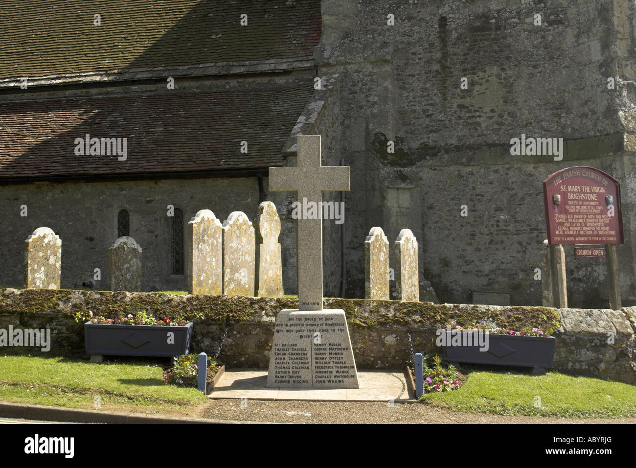 Str. Mary die Jungfrau Kirche, Brighstone - Isle Of Wight. Stockfoto