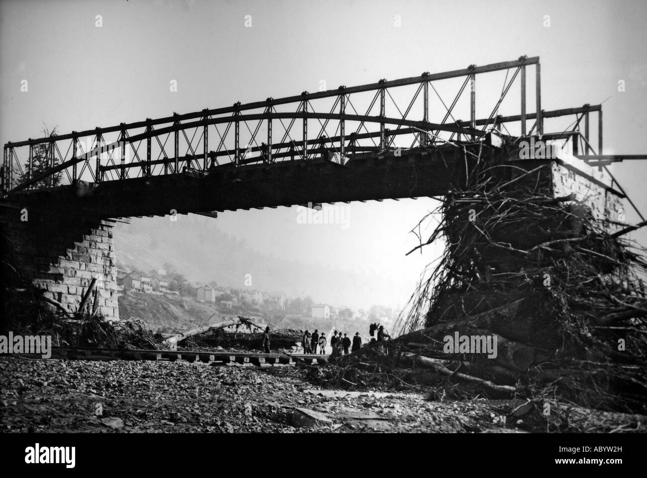 Johnstown, Pennsylvania PA befand sich ein Devastatingflood am 31. Mai 1889 Stockfoto