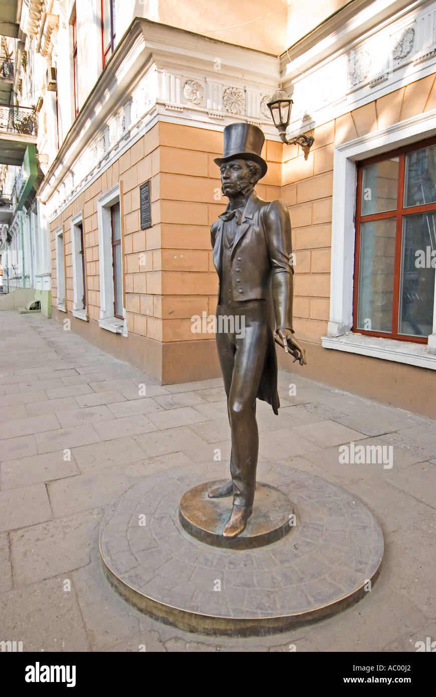 Bronze Statue von Puschkin Pushkin Museum Odessa Odessa Ukraine Stockfoto