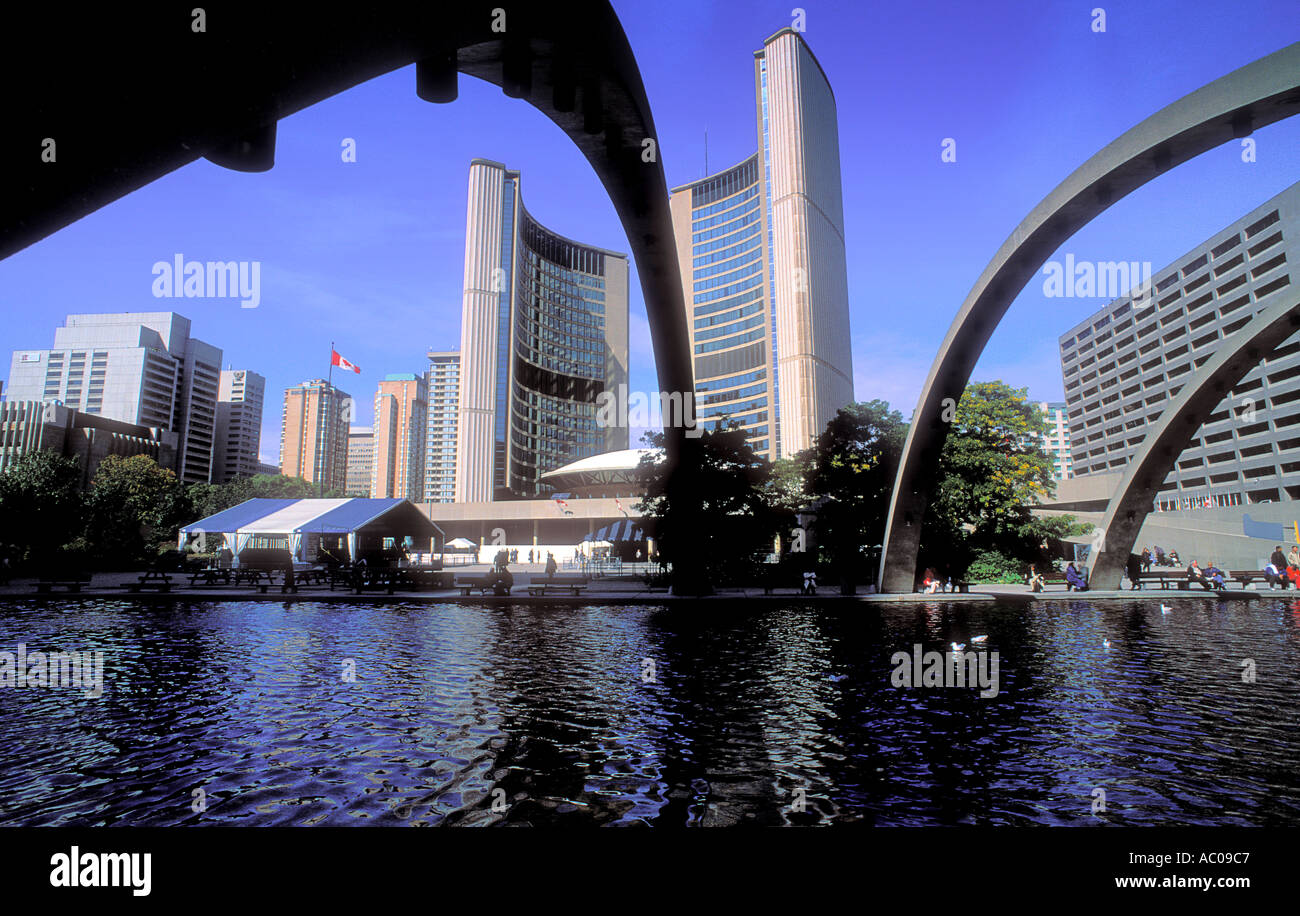 Das Rathaus in der Innenstadt von Toronto Ontario Kanada Stockfoto