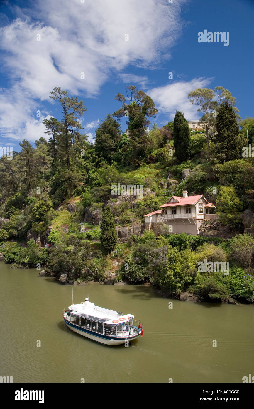 Personenfähre auf Cataract Gorge Launceston Stockfoto