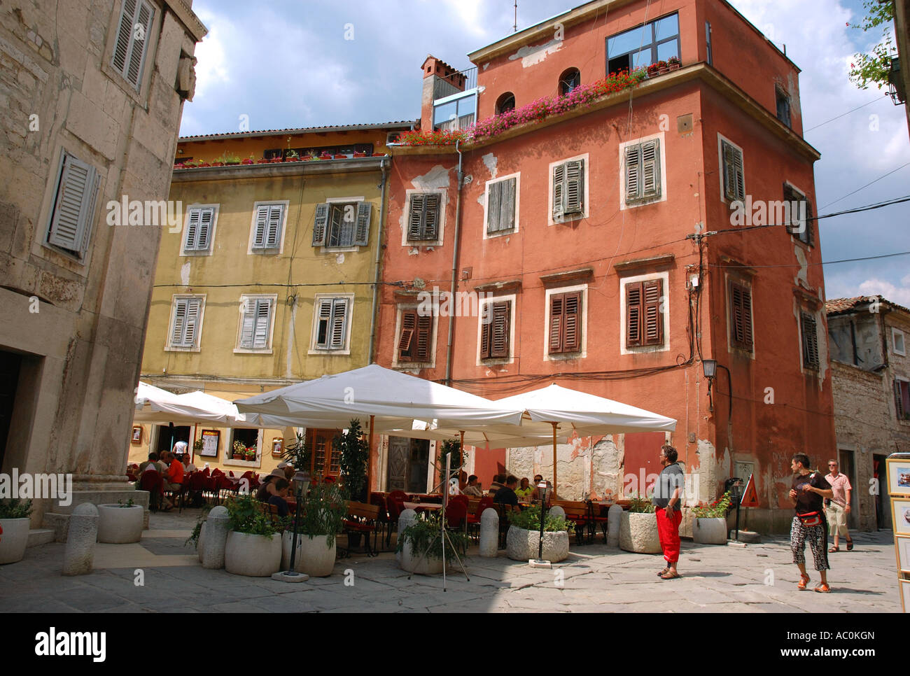 Altstadt von Pula Istrien Kroatien ehemalige ex Jugoslawien Pola Polei Kroatien Hrvatska Istra Istrien Halbinsel Eastern Nordosteuropa Stockfoto