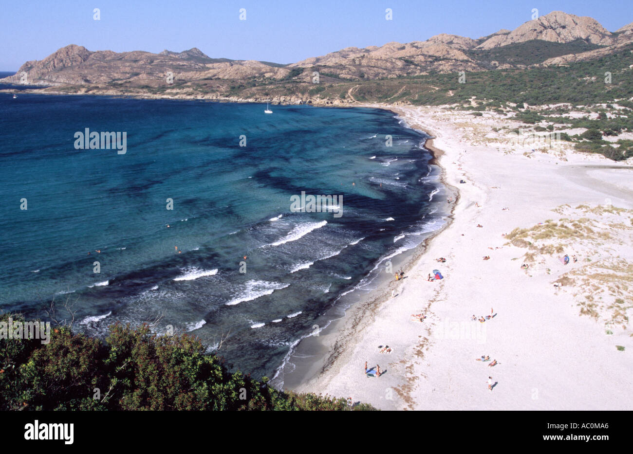 Balagne Küste - Korsika, Frankreich Stockfoto