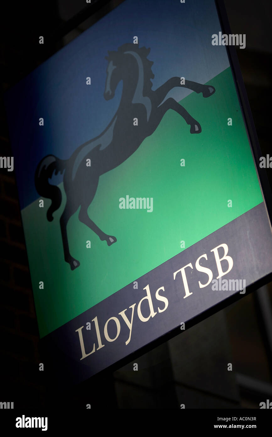 Lloyds TSB Bank Zeichen in London Stockfoto