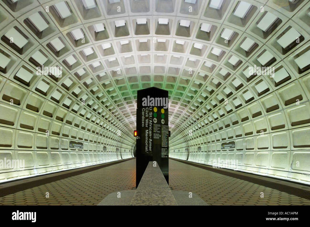 Cardozo U Street u-Bahnstation Washington DC USA Stockfoto