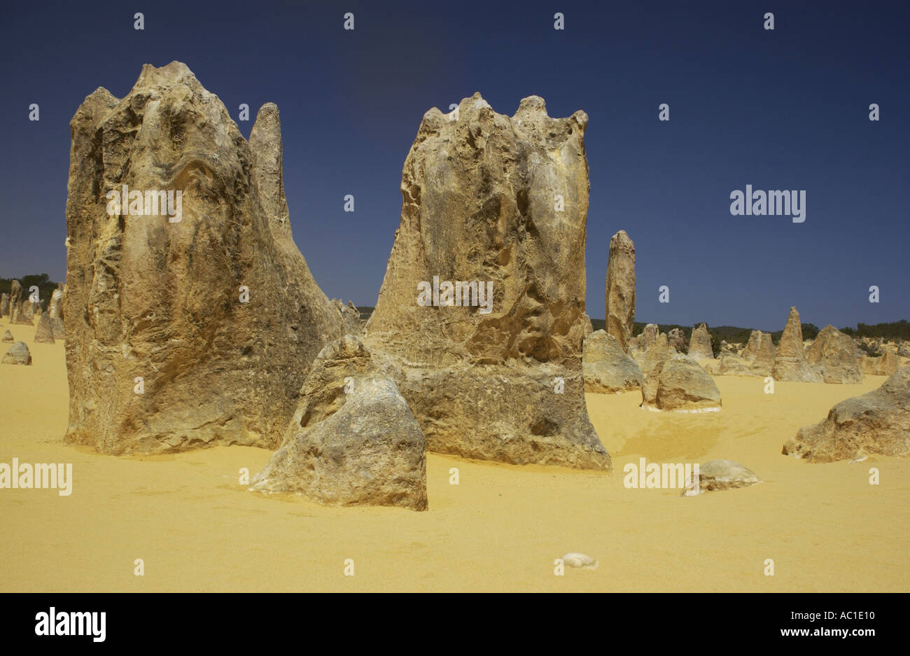 Pinnacles Desert im Nambung National Park in Westaustralien Stockfoto