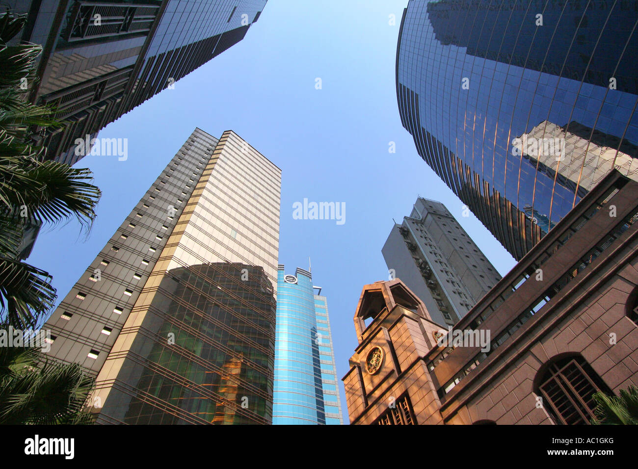 Wolkenkratzer Sheung Wan Bezirk Hongkong Stockfoto