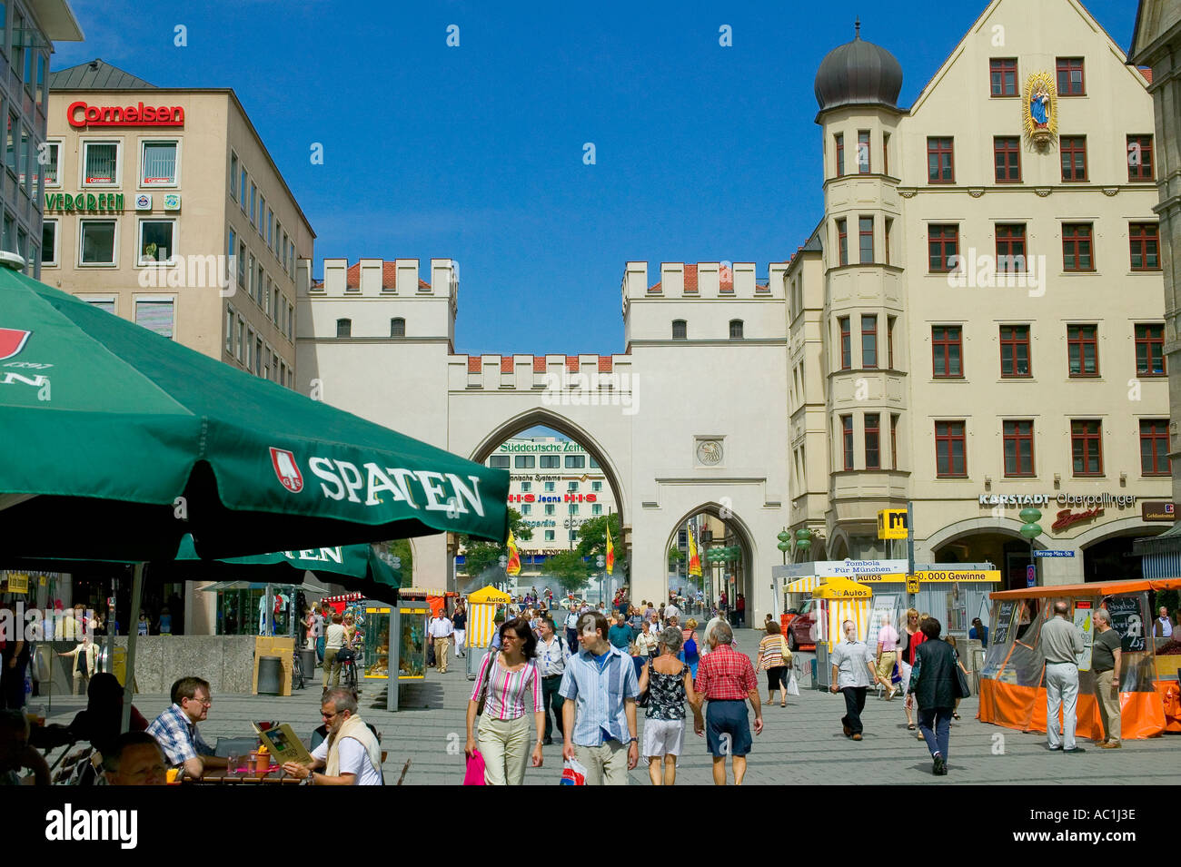 KARLSTOR TOR MÜNCHEN BAYERN DEUTSCHLAND Stockfoto