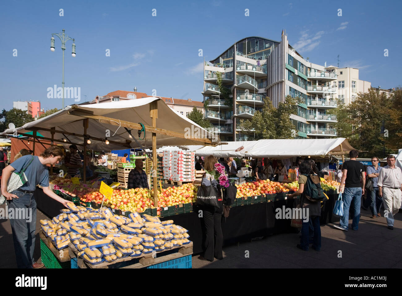 Berlin Winterfeld-Markt Stockfoto