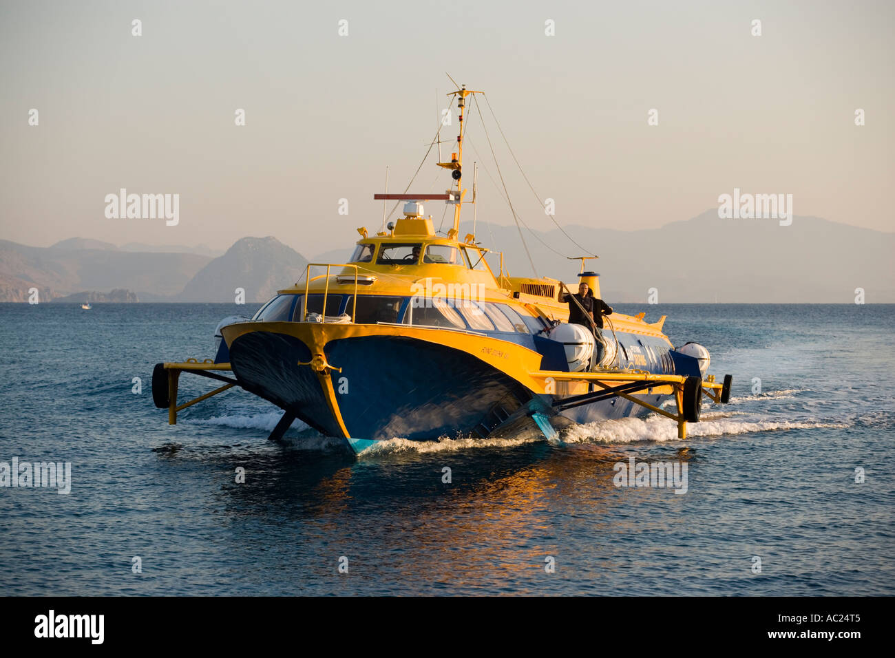 Tragflächenboot Fähre nach Bodrum Kos Stadt Kos Griechenland Stockfotografie Alamy