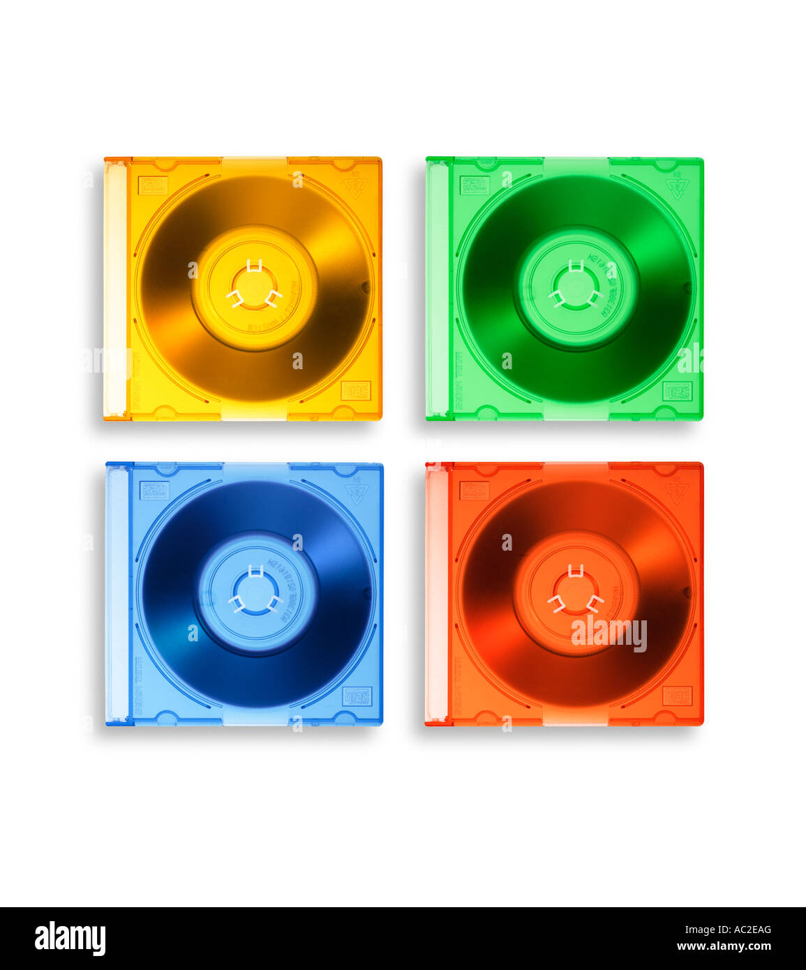 Mini CD s CDs Stockfoto