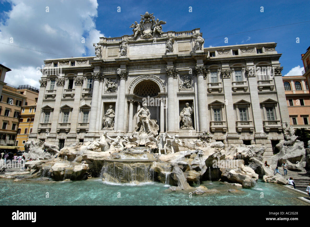 Fontana di Trevi Rom Italien Stockfoto