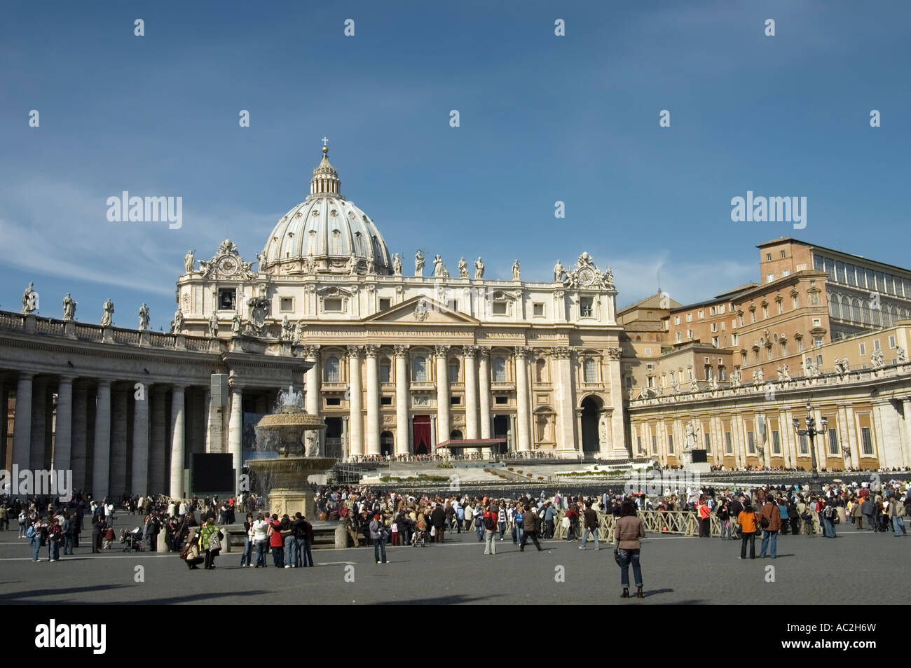 Innenhof des Vatikan St Peter Rom Stockfoto