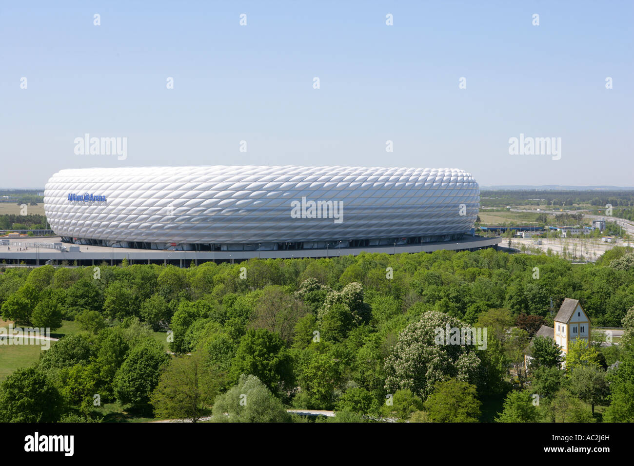 Fußballstadion Allianz Arena München Stockfoto