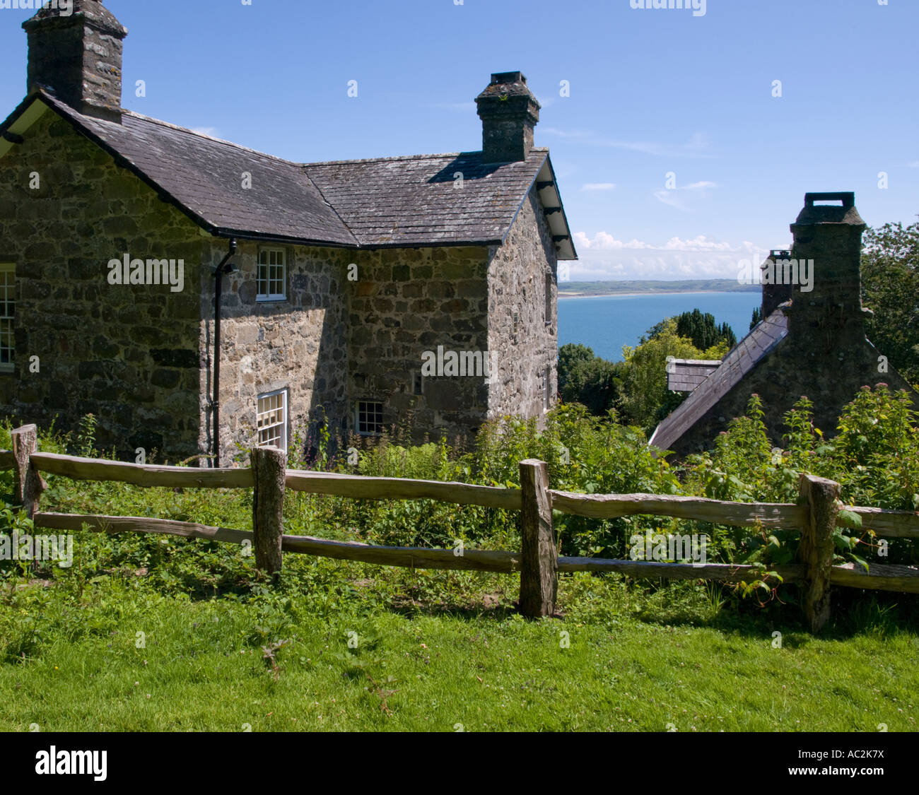 Plas in Rhiw, die Heimat der Keating Schwestern, in der Nähe von Pwllheli, North Wales Stockfoto