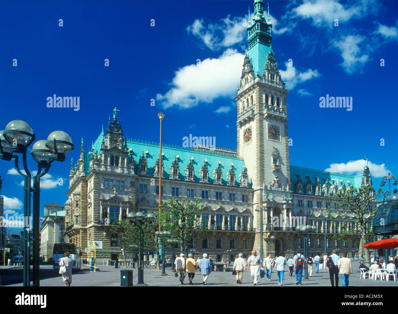 Hamburger Rathaus Stockfoto
