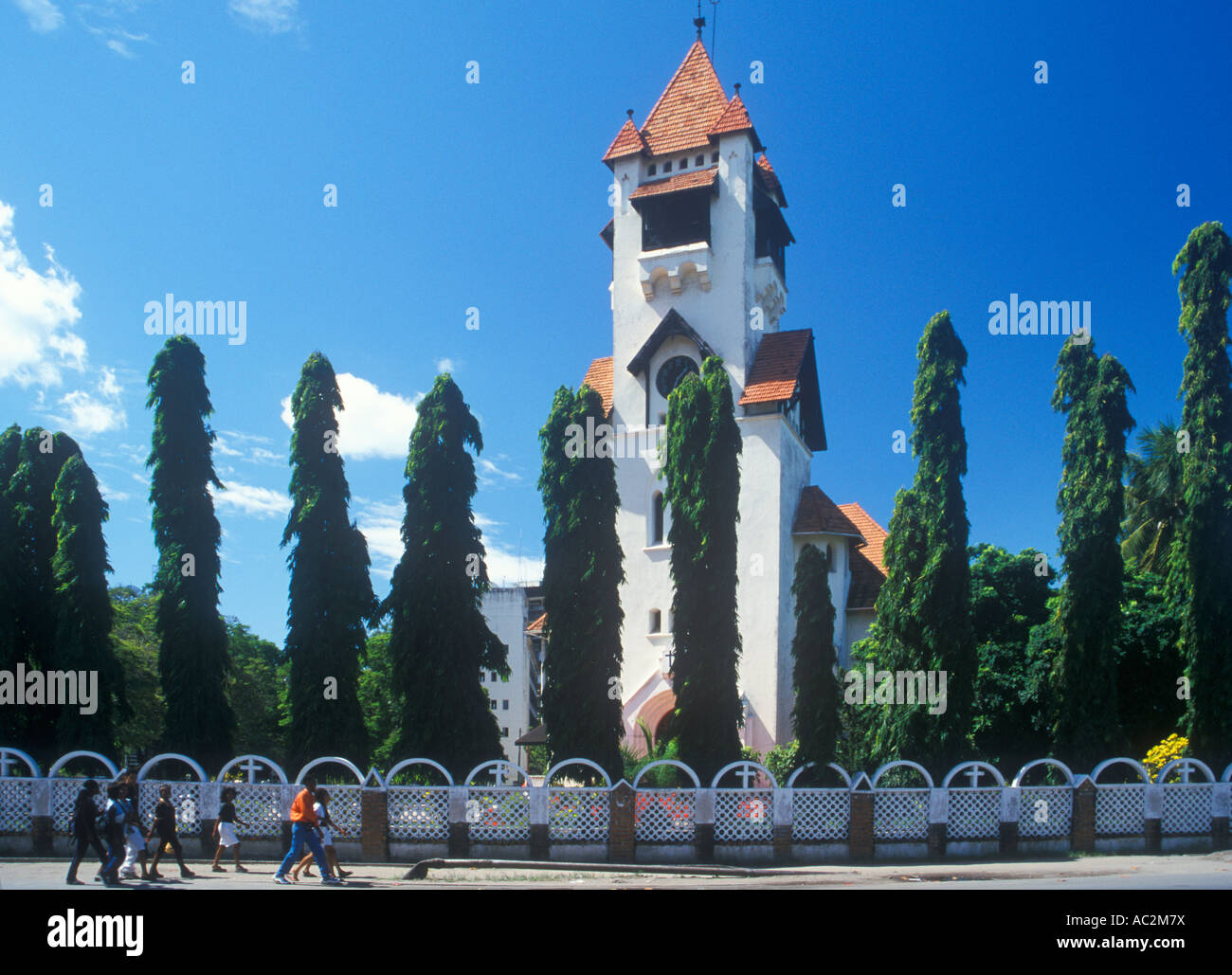 Azania lutherische Kirche in Daressalam in Tansania in Afrika Stockfoto