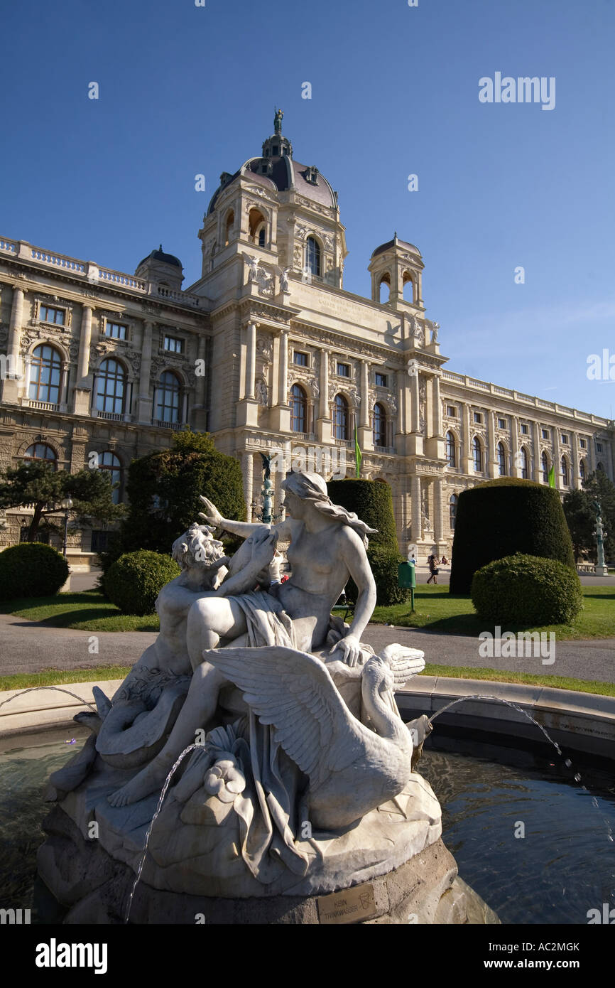 National History Museum in Wien-Brunnen Stockfoto