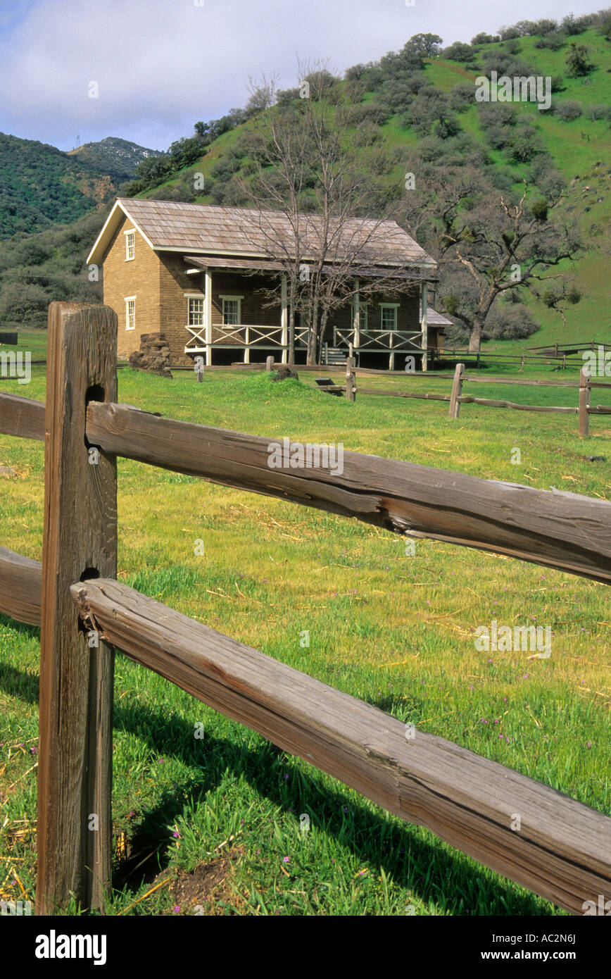 Kapitän Gardiners House in Fort Tejon gegründet 1854 in Süd-Kalifornien, USA Stockfoto