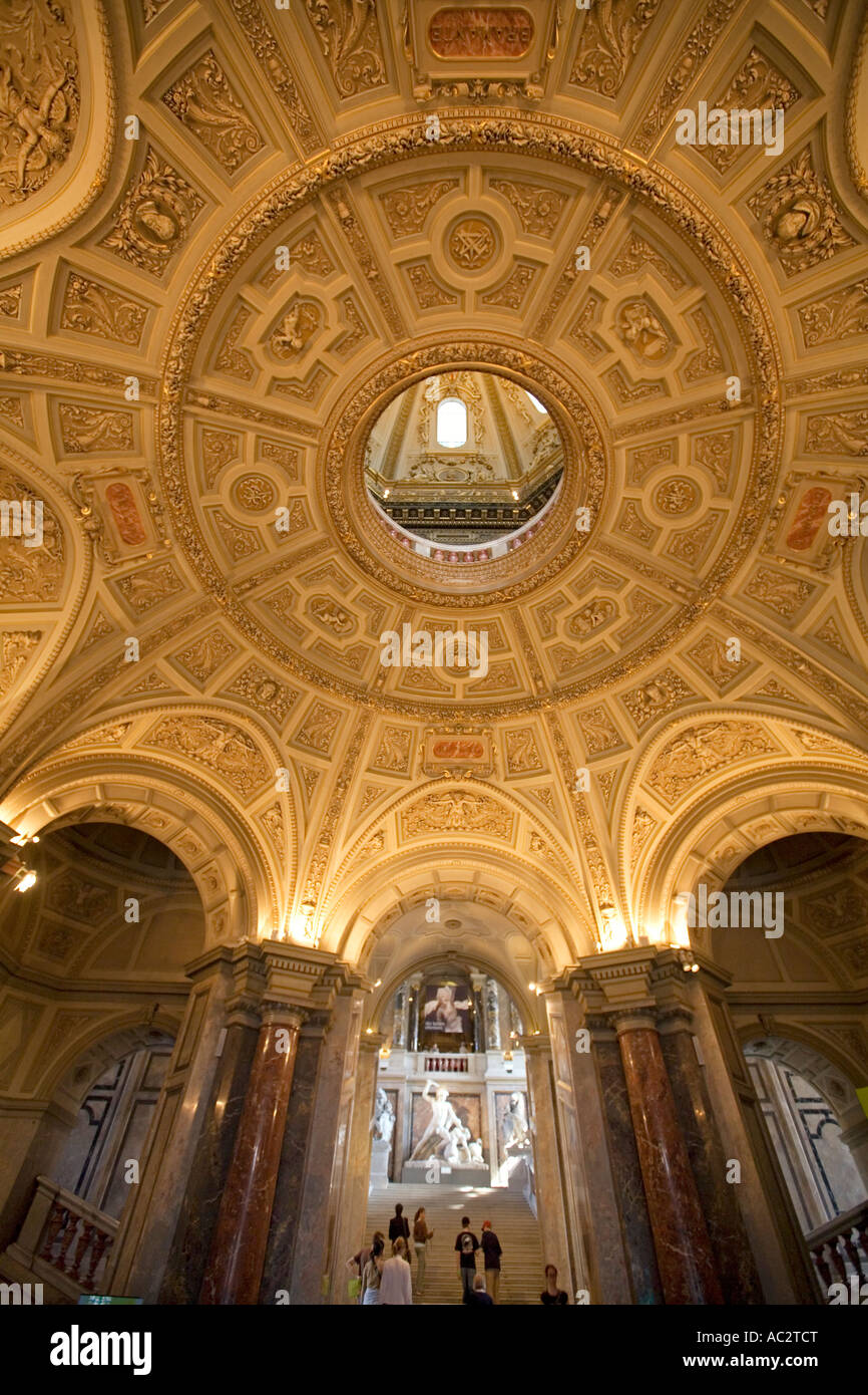 National History Museum in Wien-Kuppel Stockfoto