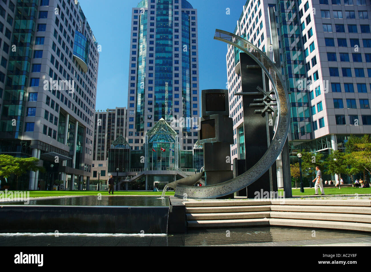 Toronto Metro Hall Brunnen Stockfoto