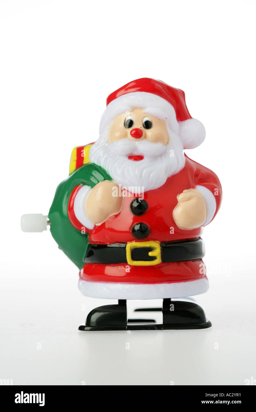 DEU, Deutschland: Kunststoff Weihnachtsmann Spielzeug Stockfoto