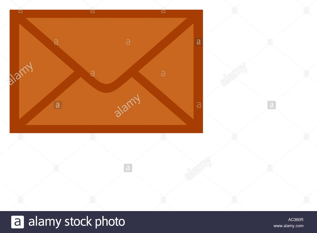 Braunen Umschlag Abbildung Stockfoto